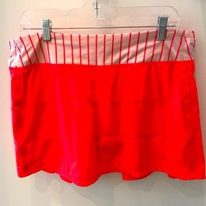 Lululemon Pace Rival Skirt Size 12 Tall Coral